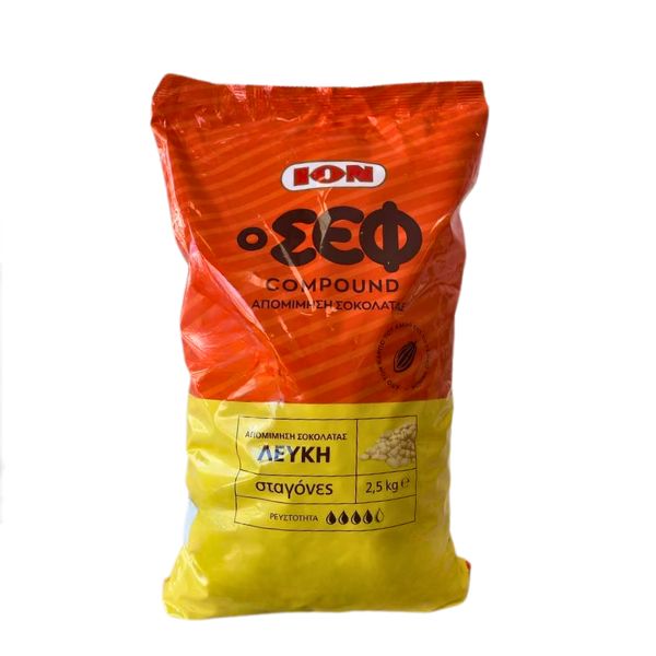 Απομίμηση λευκής σοκολάτας σταγόνες 2,5 κιλά ION