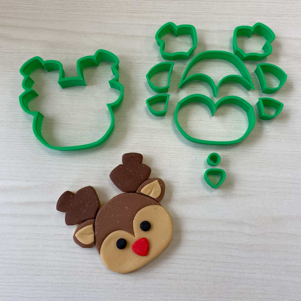 Κουπάτ τάρανδος κεφάλι 9,5cm