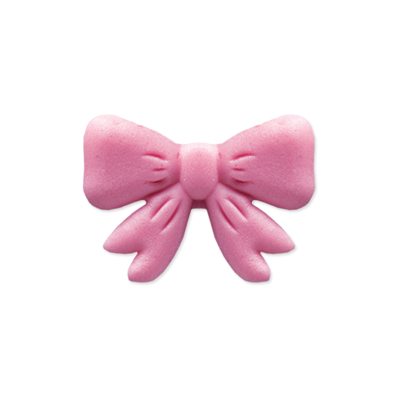 Φιογκάκια ροζ 3,5cm 40τεμ ζαχαρωτά Sugart