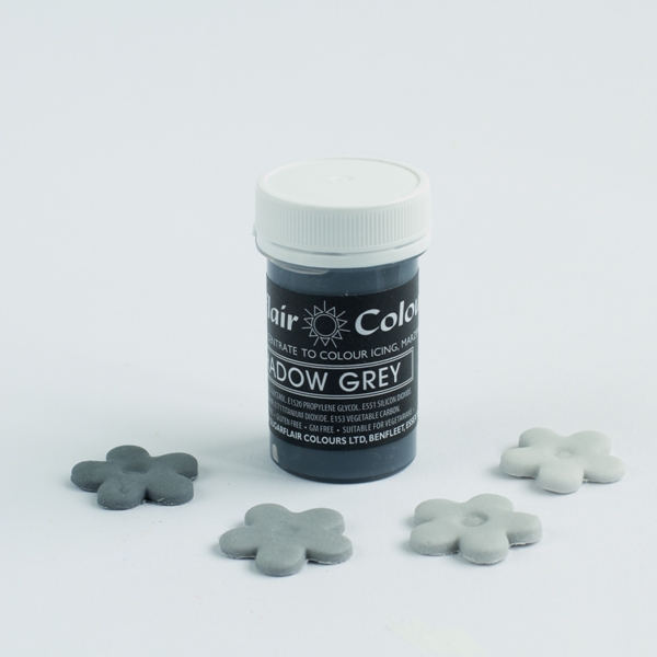 Χρώμα ζαχαροπλαστικής πάστα γκρι shadow grey 25γρ Sugarflair