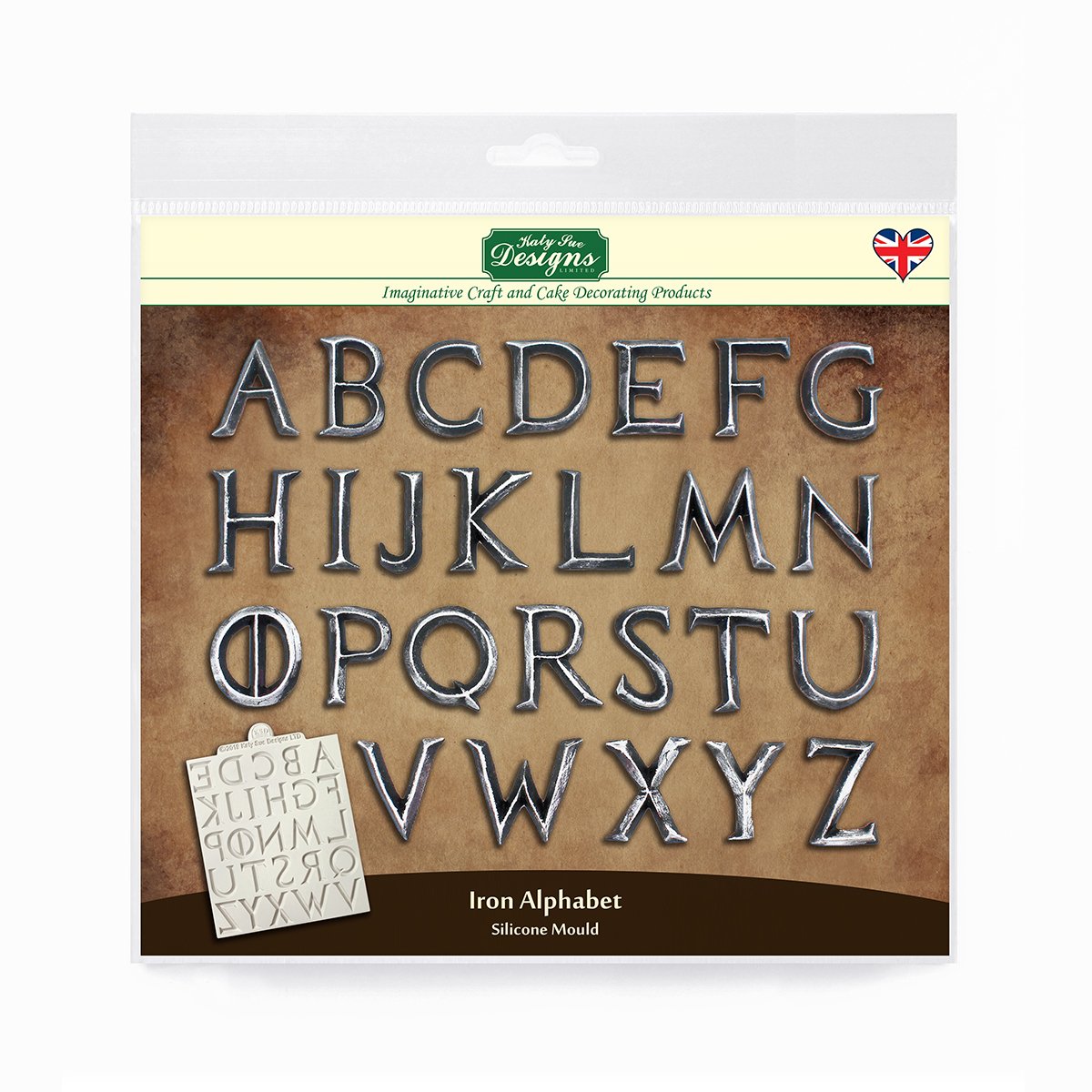 Καλούπι σιλικόνης γράμματα iron Katy Sue