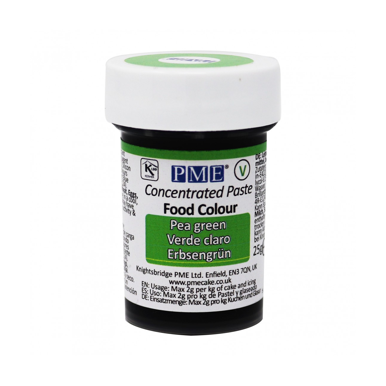 Χρώμα ζαχαροπλαστικής πάστα πράσινο green 25γρ PME