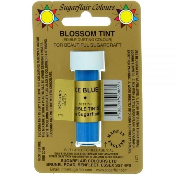 Χρώμα ζαχαροπλαστικής σκόνη μπλε ice blue 7ml Sugarflair