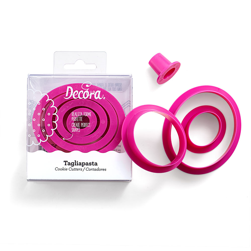 Κουπάτ οβάλ 1,5-3,5-5,5-8cm 4τεμ Decora