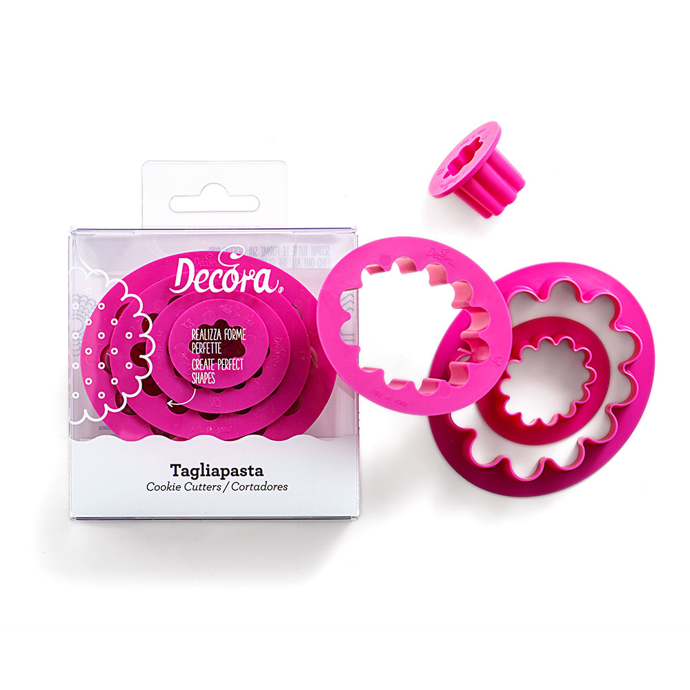 Κουπάτ οβάλ οδοντωτά 1,5-3,5-5,5-9cm 4τεμ Decora