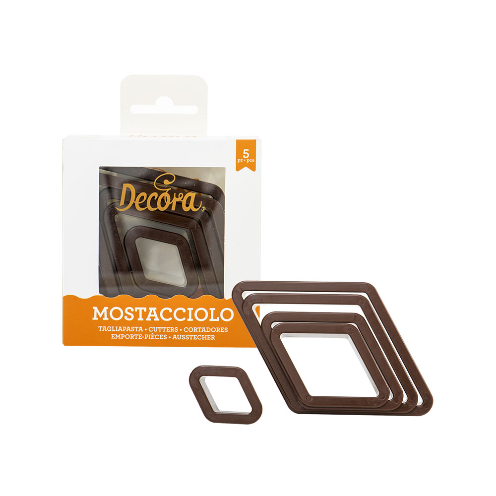 Κουπάτ ρόμβοι 2,5-4,5-5,5-7-8cm 5τεμ Decora