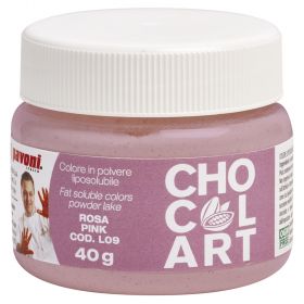 Χρώμα σοκολάτας ροζ 40γρ Pavoni