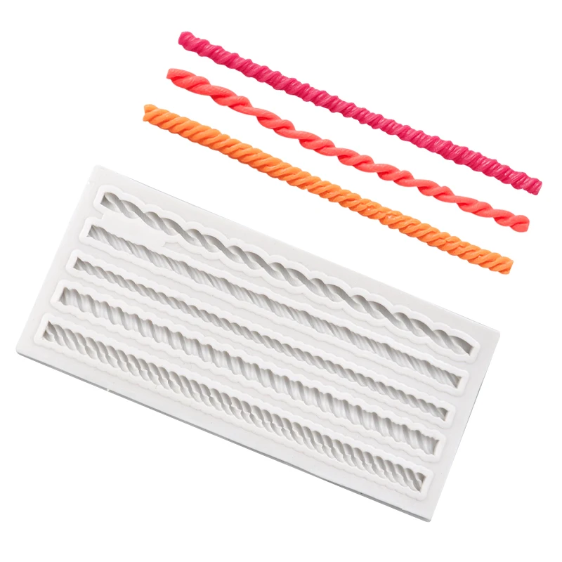 Καλούπι σιλικόνης σχοινιά 5 σχέδια 11cm