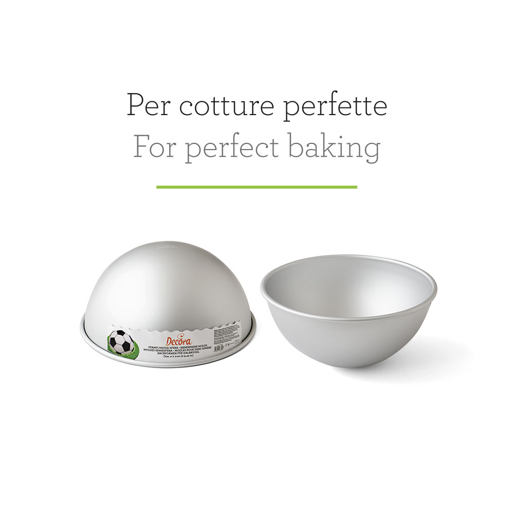 Φόρμα ανοξείδωτη ημισφαίριο 15cm Decora