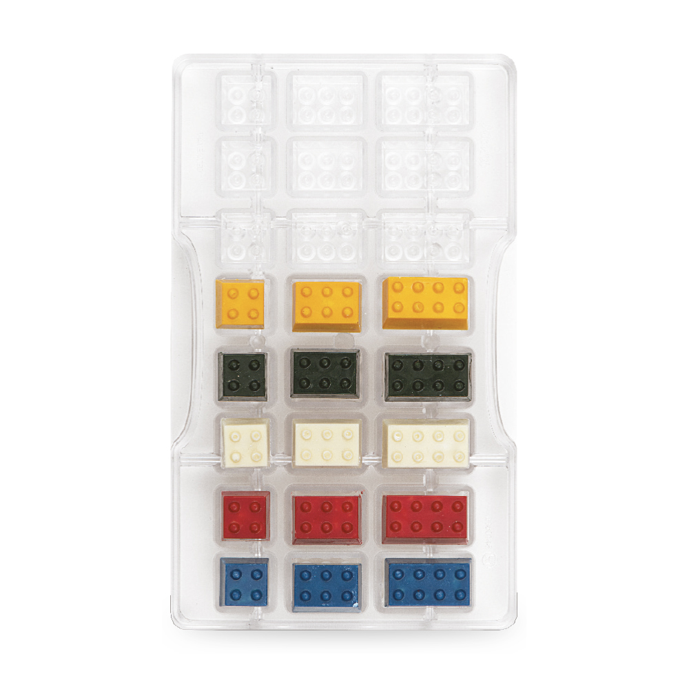 Καλούπι τουβλάκια πολυκαρβονικό 24τεμ Decora