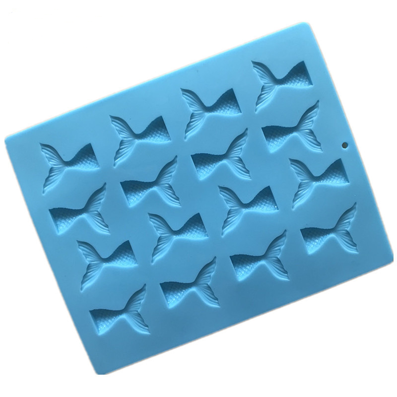 Φόρμα σιλικόνης ουρά γοργόνας 5cm 16τεμ