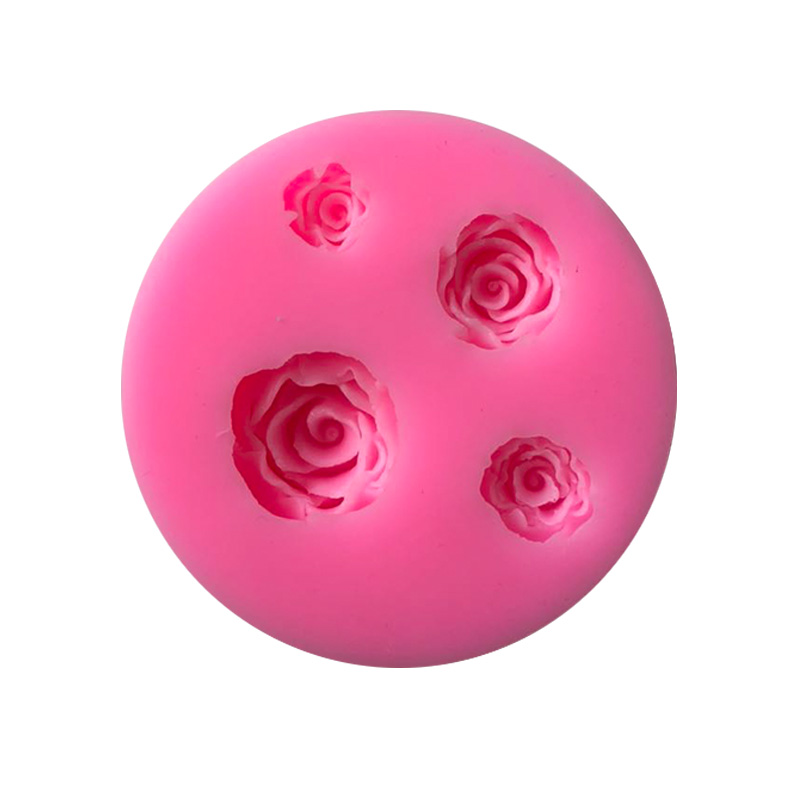 Καλούπι σιλικόνης τριαντάφυλλα 4τεμ