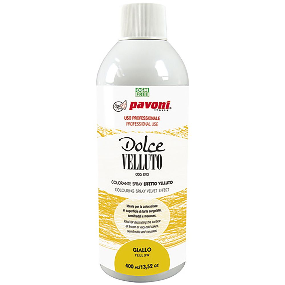Σπρέυ βελουτέ κίτρινο 400ml Dolce Velluto Pavoni