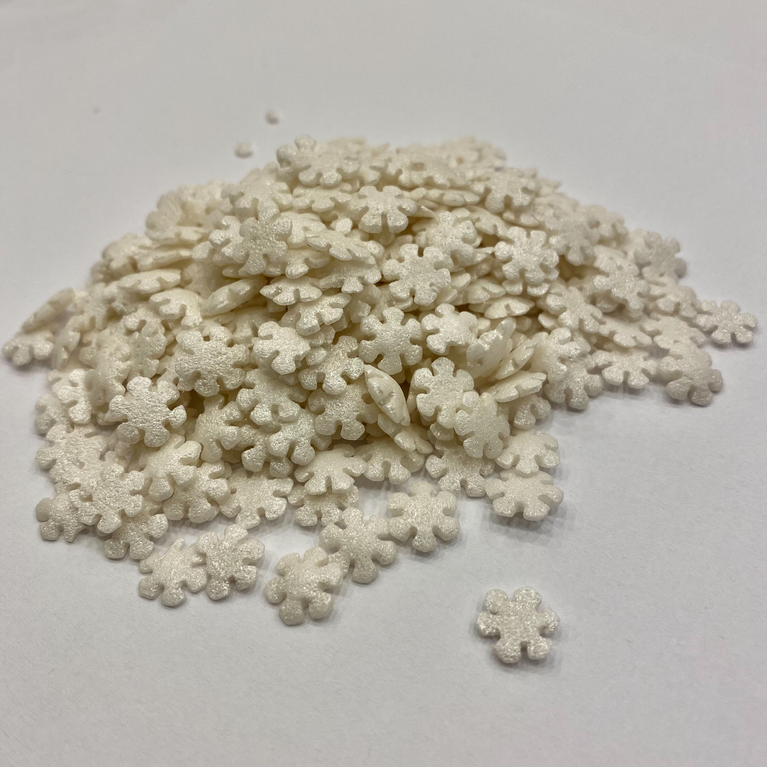 Sprinkles χιονονιφάδες λευκές περλέ 150γρ Sweetbite