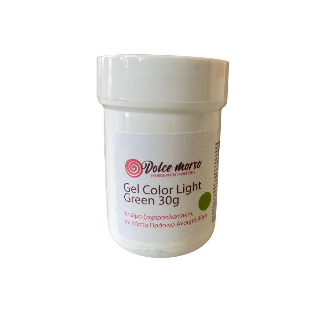 Χρώμα ζαχαροπλαστικής πάστα πράσινο light 30γρ Dolce Morso