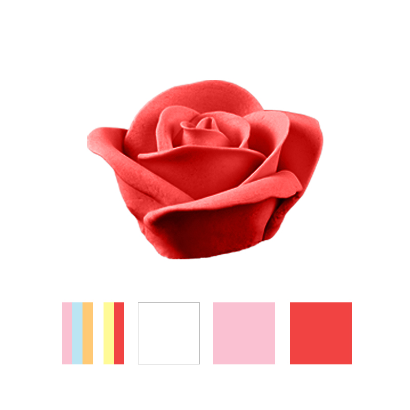 Τριαντάφυλλα κόκκινα 5,5cm 24τεμ Sugart