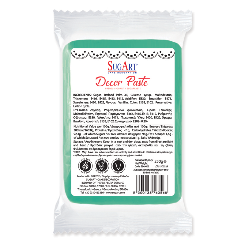 Ζαχαρόπαστα βεραμάν 250γρ Sugart