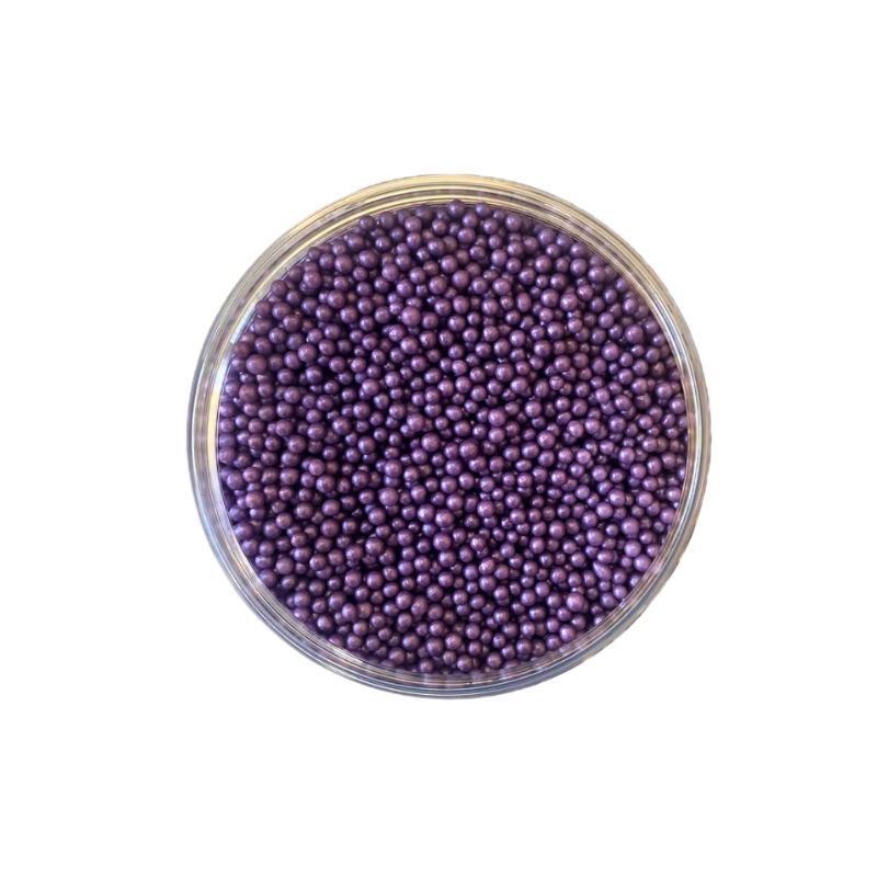 Πέρλες μωβ βρώσιμες 4mm 220γρ Sweetbite