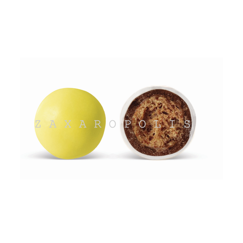 Κουφέτα Crispy κίτρινο ματ  800γρ Zaxaropolis