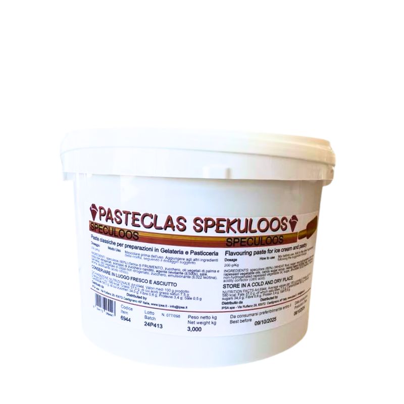 Γεύση παγωτού μπισκότο Speculoos Pasteclass 3 κιλά IPSA