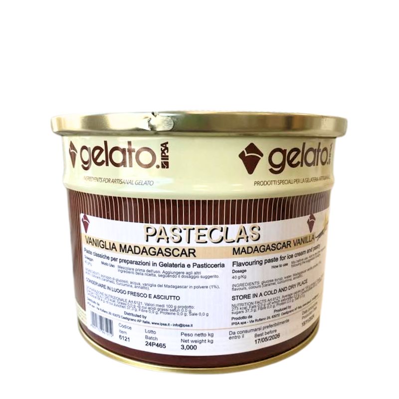Γεύση παγωτού βανίλια Μαδαγασκάρης Pasteclass 3 κιλά IPSA