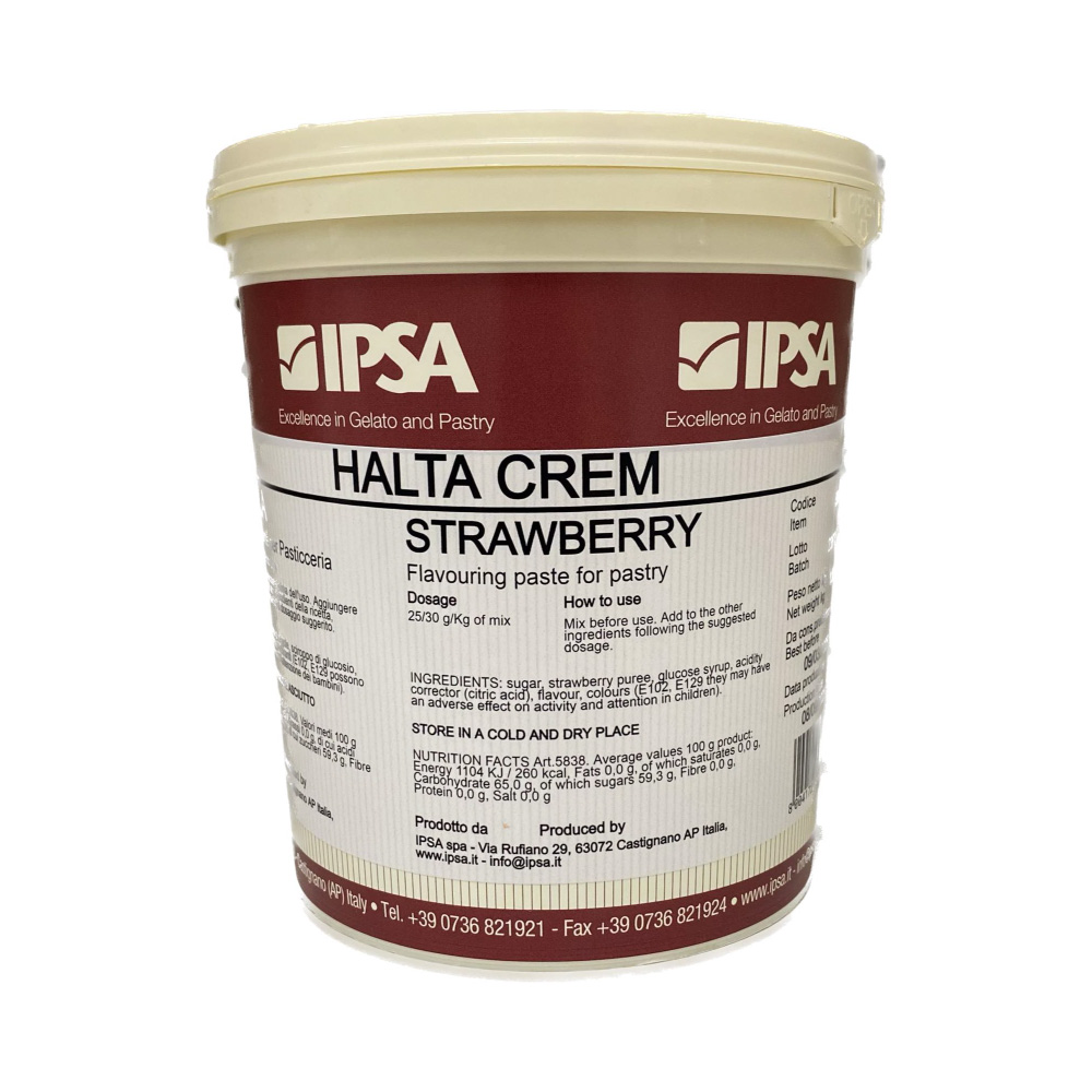 Γεύση ζαχαροπλαστικής φράουλα 1,2 κιλά Halta IPSA