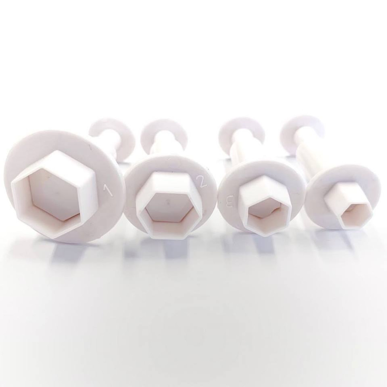 Κουπάτ εξάγωνα με ελατήριο 4τεμ 1,8cm-1,5cm-1cm-0,9cm