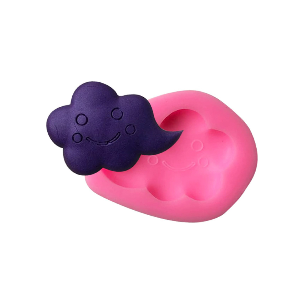 Καλούπι σιλικόνης συννεφάκι με φατσούλα και ουρά