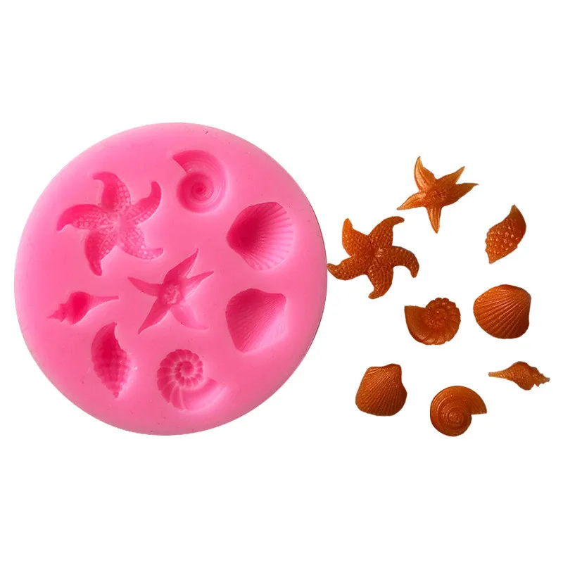 Καλούπι σιλικόνης κοχύλια 8τεμ μίνι