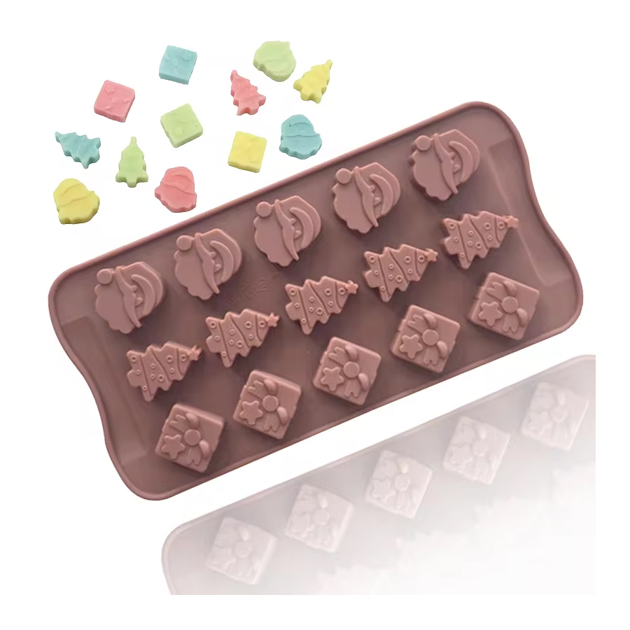 Φόρμα σιλικόνης Άγιος Βασίλης δεντράκι δώρο