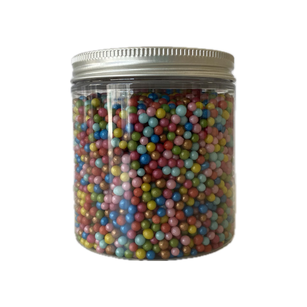 Πέρλες πολύχρωμες περλέ 4mm 220γρ Sweetbite