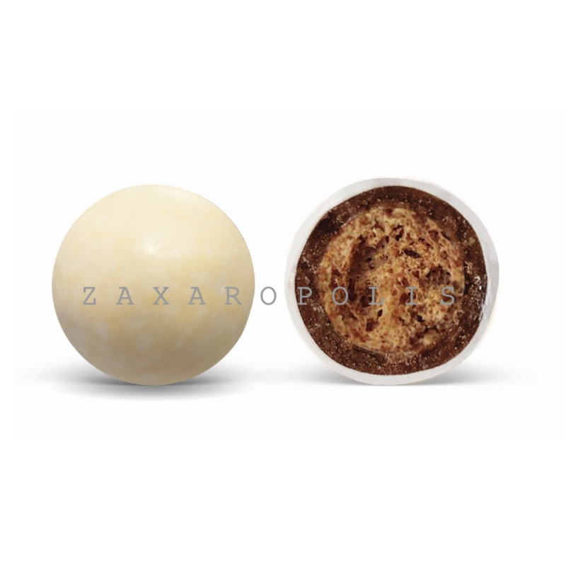 Κουφέτα Crispy μπεζ ματ  800γρ Zaxaropolis