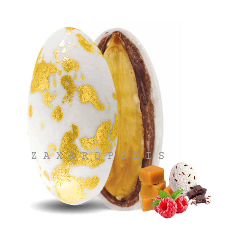 Κουφέτα My choco αμυγδάλου πιτσιλωτό χρυσό  mix γεύσεων 1 κιλό Zaxaropolis