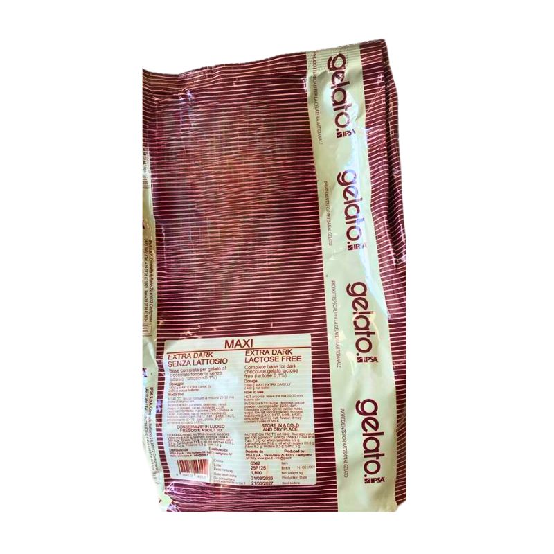 Μίγμα για παγωτό MAXI σοκολάτα χωρίς γάλα extra dark 1,80 κιλά IPSA