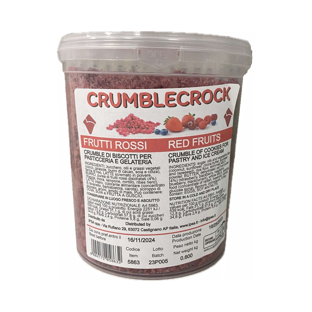 Τραγανό crumble με κόκκινα φρούτα 600γρ IPSA