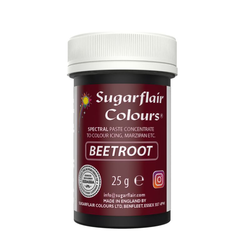 Χρώμα ζαχαροπλαστικής πάστα κόκκινο beetroot 25γρ Sugarflair
