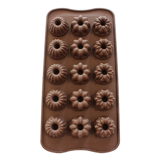 Φόρμα σιλικόνης μίνι κεκάκια 3cm 15τεμ