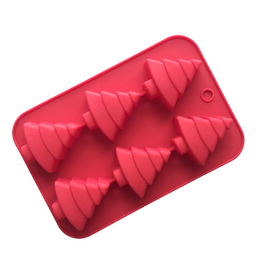 Φόρμα σιλικόνης χριστουγεννιάτικο δέντρο 6τεμ