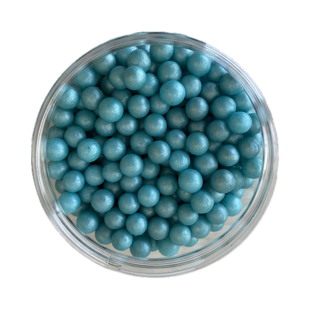Πέρλες γαλάζιες περλέ βρώσιμες 7mm 220γρ Sweetbite