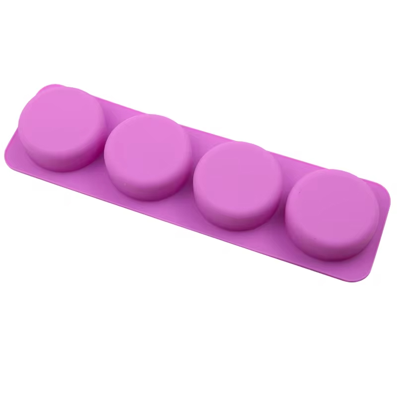 Φόρμα σιλικόνης στρόγγυλα με στρογγυλεμένες άκρες 6cm 4τεμ