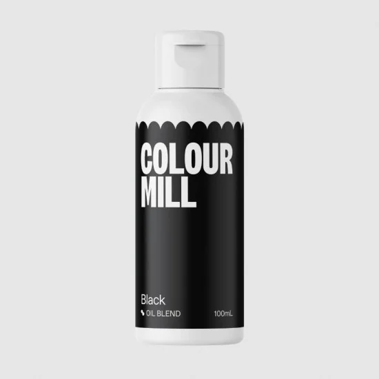 Χρώμα λιποδιαλυτό μαύρο Black 100ml Colour Mill