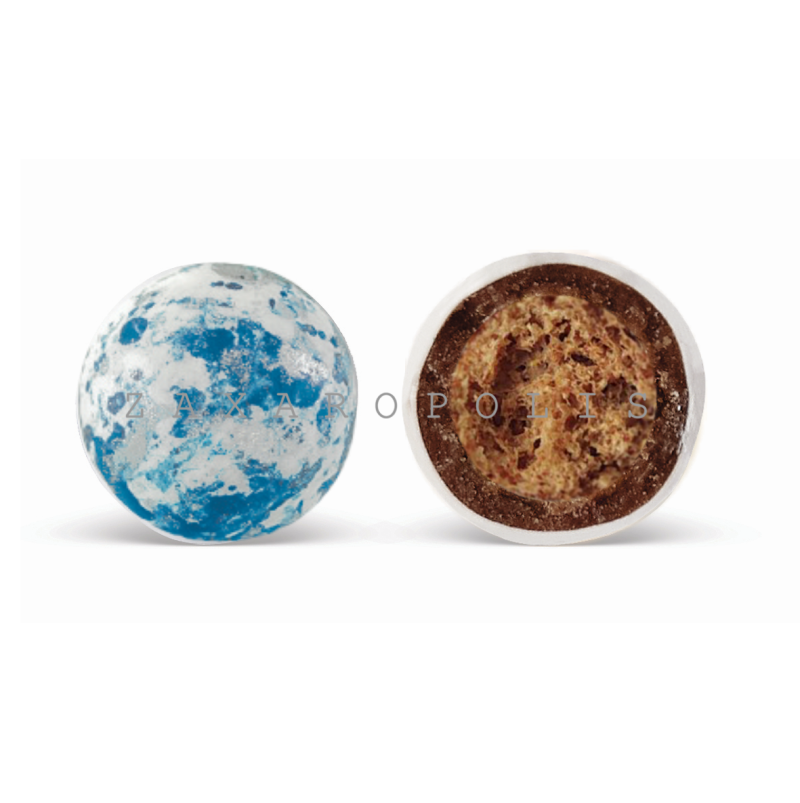 Κουφέτα Crispy πιτσιλωτό μπλε 800γρ Zaxaropolis