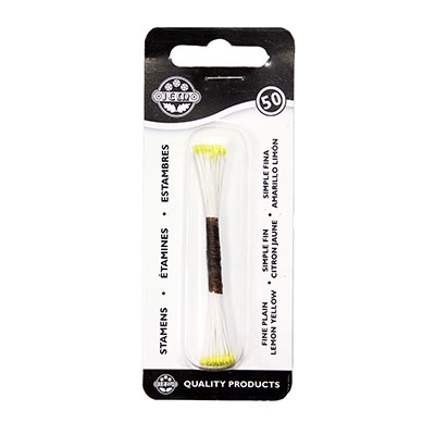 Στήμονες λεπτοί κίτρινοι λεμονί 50τεμ PME