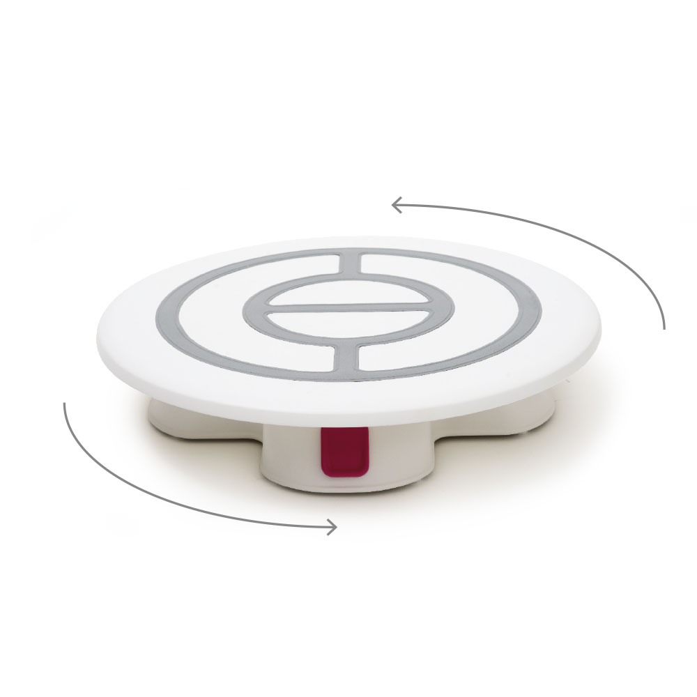 Περιστρεφόμενη βάση πλαστική με κουμπί σταθεροποίησης 32cm Decora