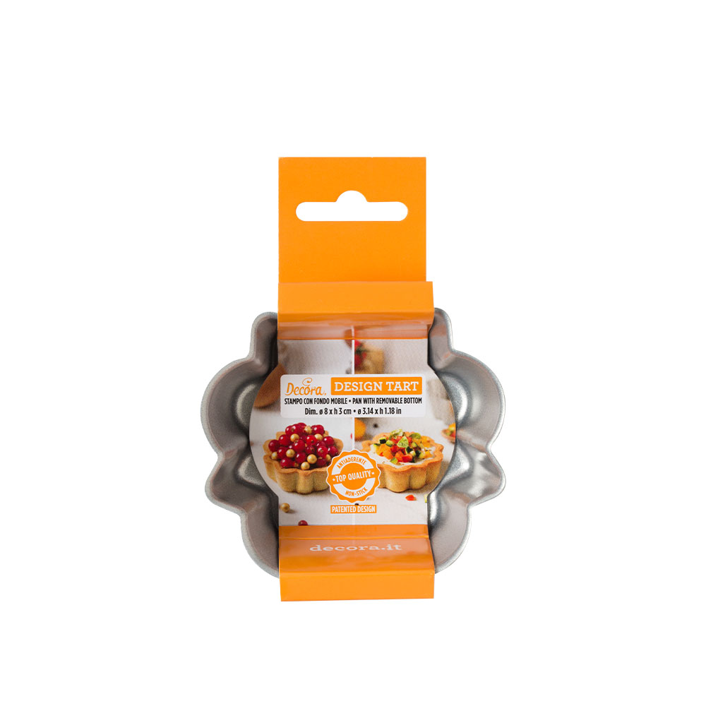 Ταψί αντικολλητικό για ταρτάκι 8x3cm Decora