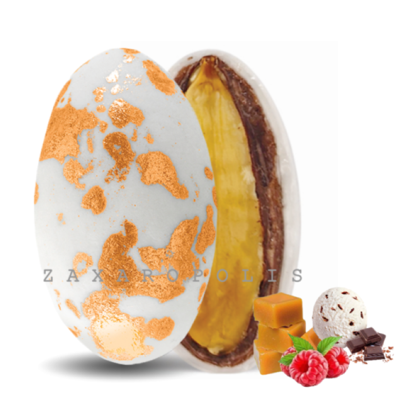 Κουφέτα My choco αμυγδάλου πιτσιλωτό ροζ χρυσό mix γεύσεων 1 κιλό Zaxaropolis