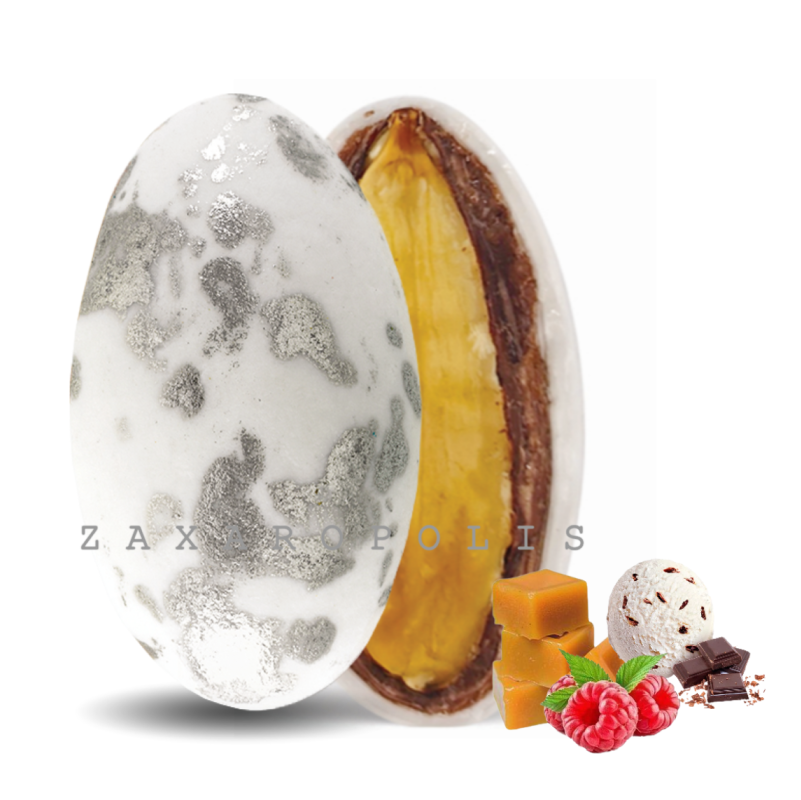 Κουφέτα My choco αμυγδάλου πιτσιλωτό ασημί  mix γεύσεων 1 κιλό Zaxaropolis