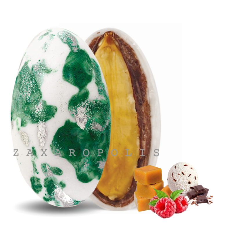 Κουφέτα My choco αμυγδάλου πιτσιλωτό πράσινο mix γεύσεων 1 κιλό Zaxaropolis
