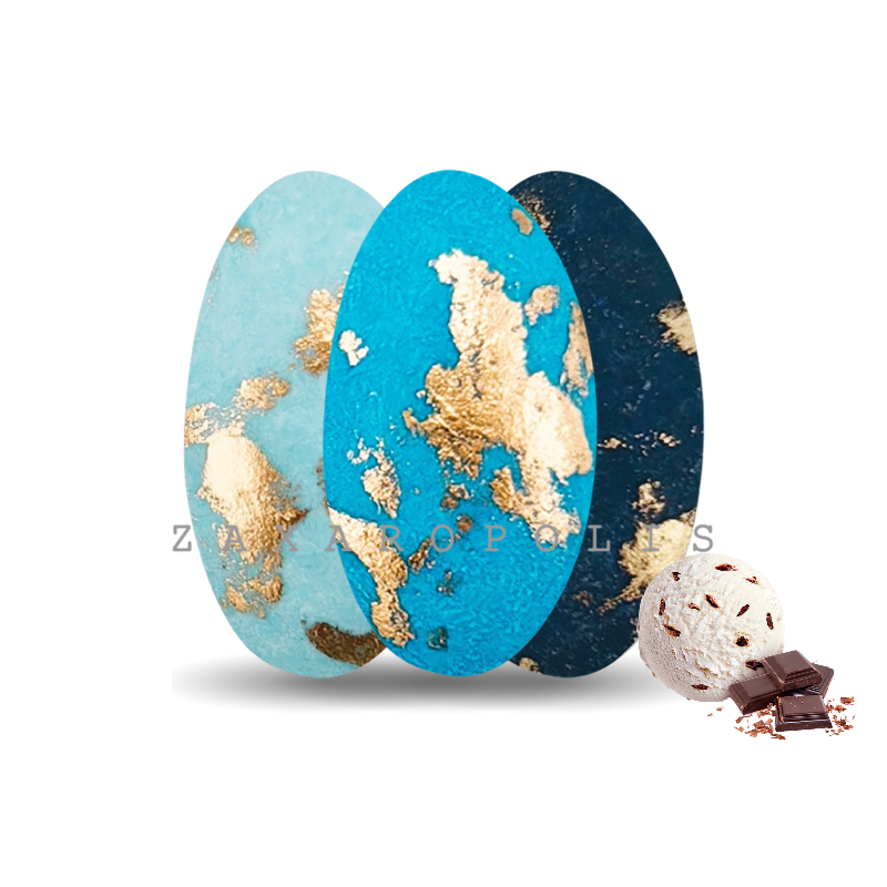 Κουφέτα Choco splash αποχρώσεις μπλε μπρονζέ στρατσιατέλα 1 κιλό Zaxaropolis