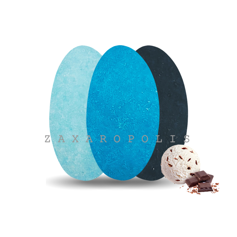 Κουφέτα Choco splash αποχρώσεις μπλε στρατσιατέλα 1 κιλό Zaxaropolis